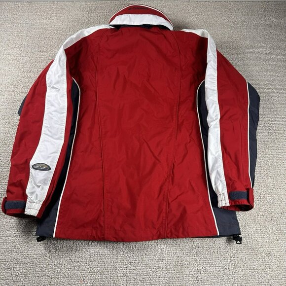 Columbia Omni Tech Vertex Waterproof Hidden Hood Jacket Red Women’s Size Medium - Picture 6 of 6